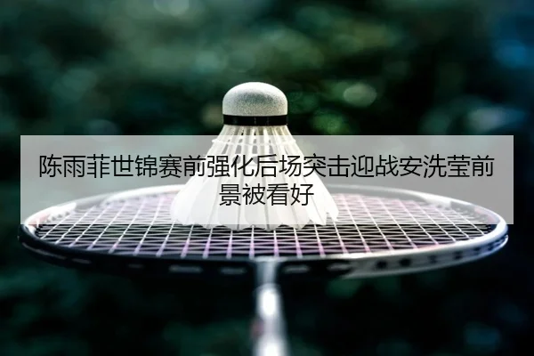 陈雨菲世锦赛前强化后场突击迎战安洗莹前景被看好
